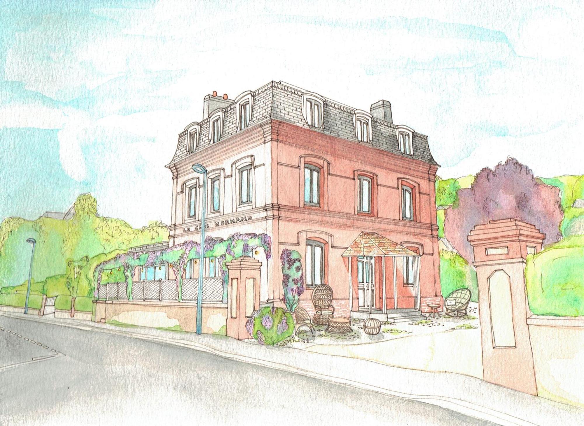 La Villa Du Clos Normand Les Petites Dalles Auberge Familiale Saint-Martin-aux-Buneaux Εξωτερικό φωτογραφία